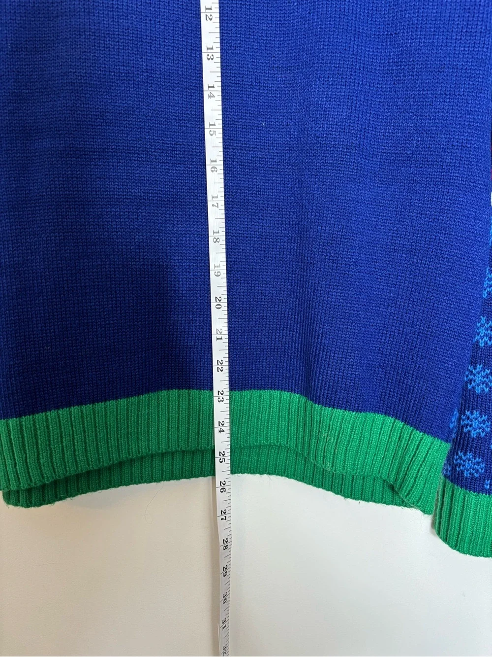 Men's Blue Pug Santa Crewneck Sweater - Holiday Knit Pullover